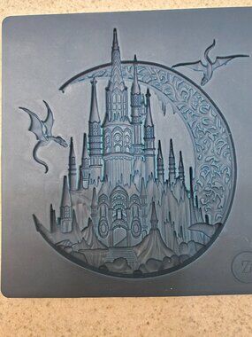 Castle with dragons silicone mold